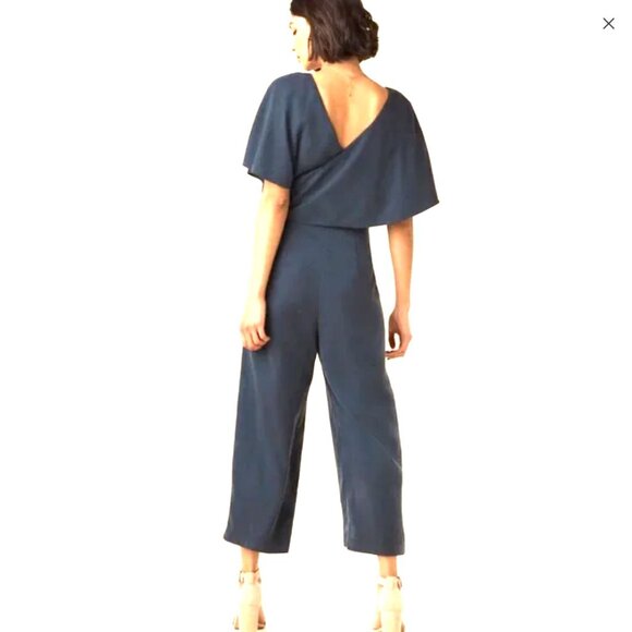 Vetta Capsule - The Cape Convertible Jumpsuit in French Navy. Size 2 - Picture 2 of 4